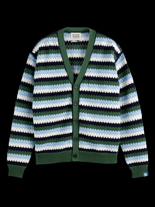 Crochet dropped shoulder cardigan
