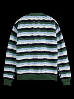 Crochet dropped shoulder cardigan