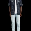 Crochet knitted polo short sleeve