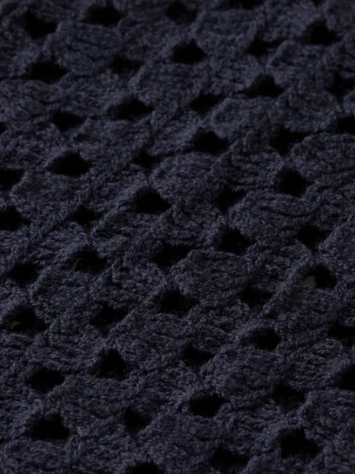 Crochet knitted polo short sleeve