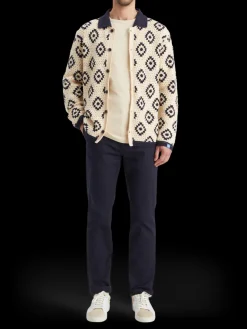 Crochet knitted shirt long sleeves