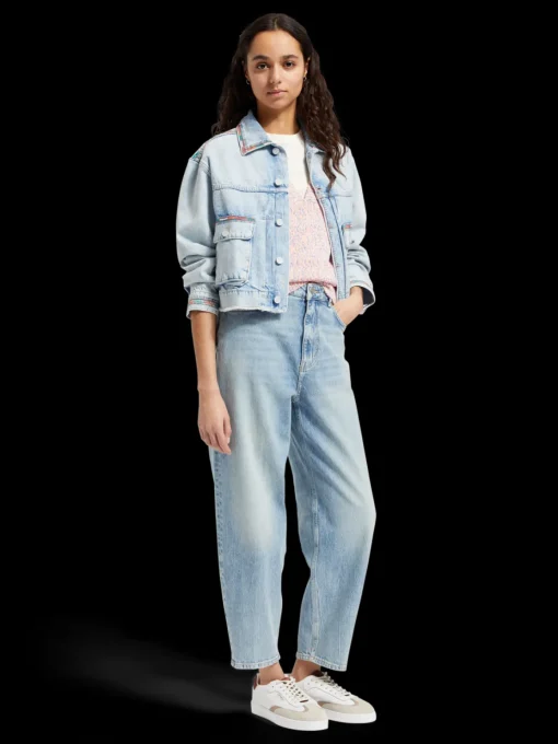 CROPPED DENIM JACKET - SEA STAR