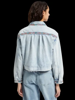 CROPPED DENIM JACKET - SEA STAR