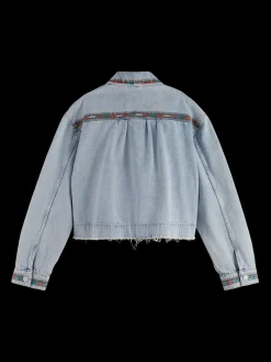 CROPPED DENIM JACKET - SEA STAR