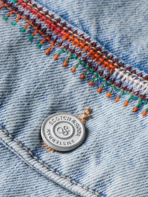 CROPPED DENIM JACKET - SEA STAR