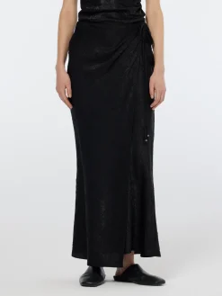 Crushed Satin Skirt
