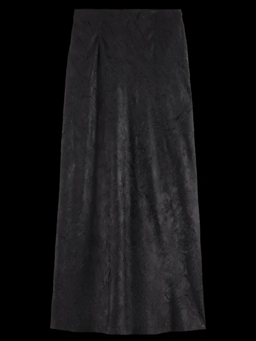 Crushed Satin Skirt