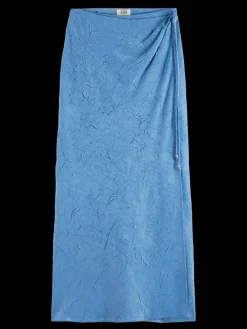 Crushed Satin Skirt
