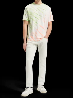 Diagonal tie dye t-shirt