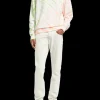 Diagonal tie-dyed sweatshirt