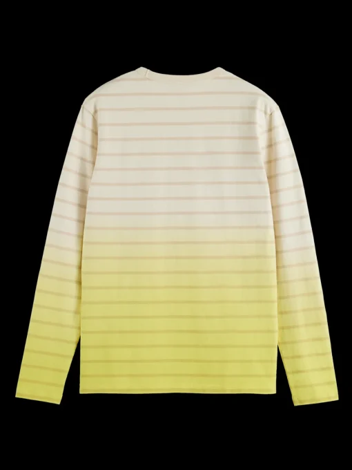 Dip dye striped ls t-shirt