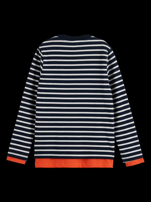 DOUBLE LAYERED LONG-SLEEVED T-SHIRT