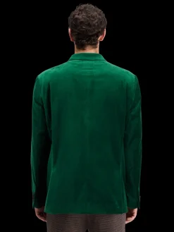 DOUBLE-BREASTED VELVET PARTY BLAZER