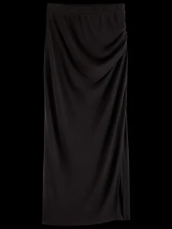 DRAPED JERSEY SKIRT