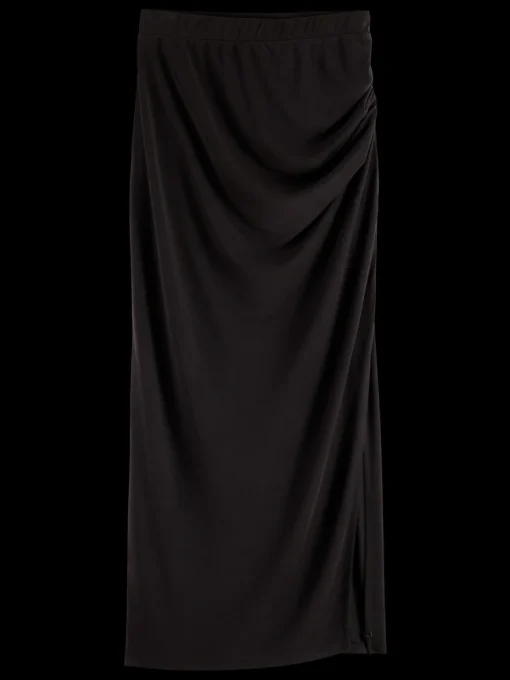 DRAPED JERSEY SKIRT