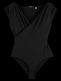DRAPED SLEEVELESS FITTED BODY