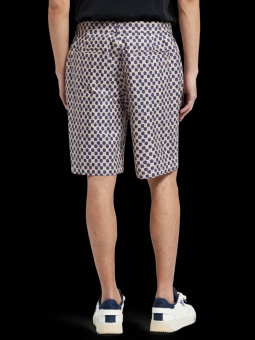 Drift- printed lightweight cotton canvas short