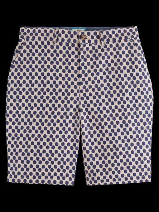 Drift- printed lightweight cotton canvas short