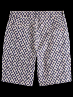 Drift- printed lightweight cotton canvas short