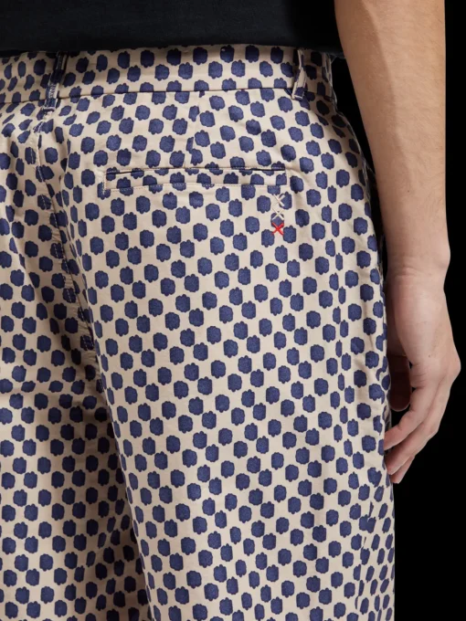 Drift- printed lightweight cotton canvas short
