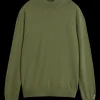 Dropped shoulder mock neck