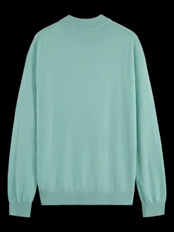 DROPPED SHOULDER MOCK NECK SWEATER