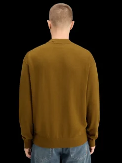 DROPPED SHOULDER MOCK NECK SWEATER