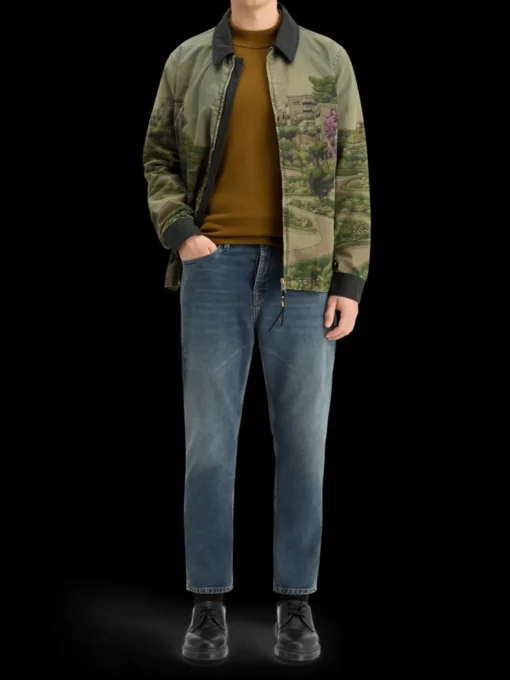 DROPPED SHOULDER MOCK NECK SWEATER