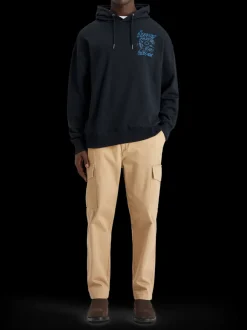 Embroidered artwork hoodie