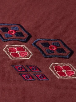 Embroidered artwork hoodie