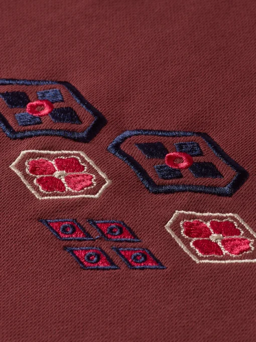 Embroidered artwork hoodie