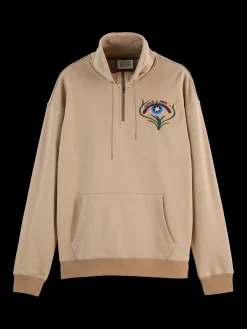 EMBROIDERED ARTWORK SWEATSHIRT