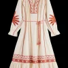 EMBROIDERED MAXI DRESS