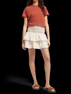 EMBROIDERED MINI SKIRT