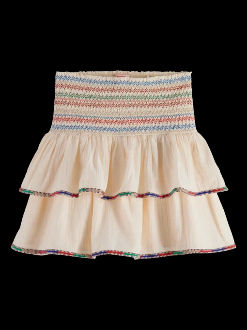 EMBROIDERED MINI SKIRT