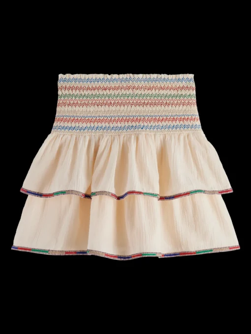 EMBROIDERED MINI SKIRT