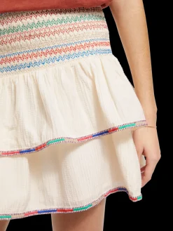 EMBROIDERED MINI SKIRT