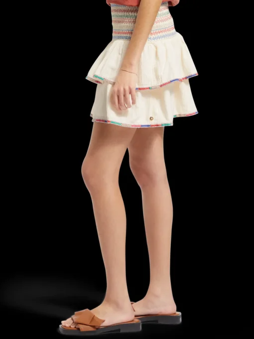 EMBROIDERED MINI SKIRT