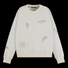 EMBROIDERED RAGLAN RELAXED FIT SWEATSHIRT