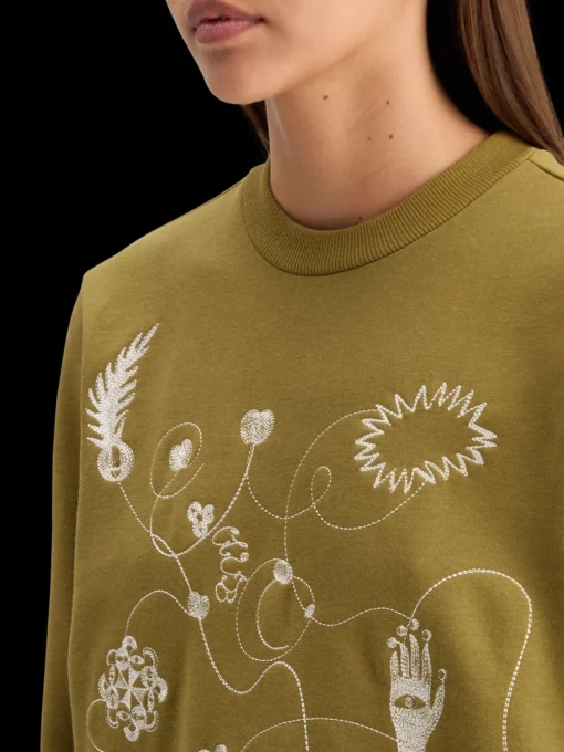 EMBROIDERED REGULAR FIT SWEATSHIRT