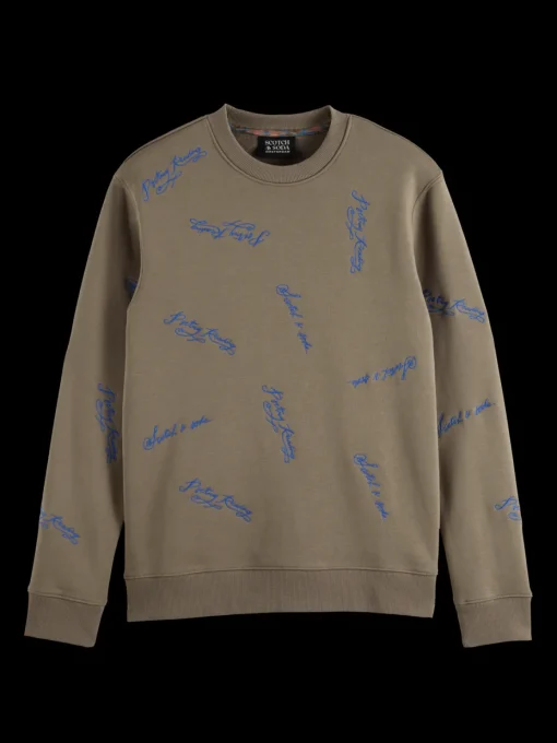 Embroidered sweatshirt