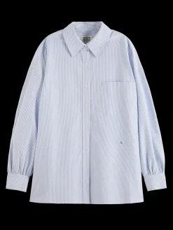 Essential girlfriend oxford stripes shirt