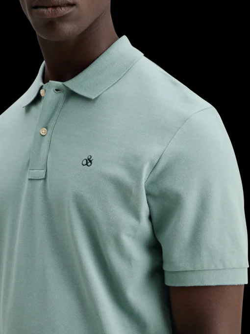 Essential organic cotton pique polo