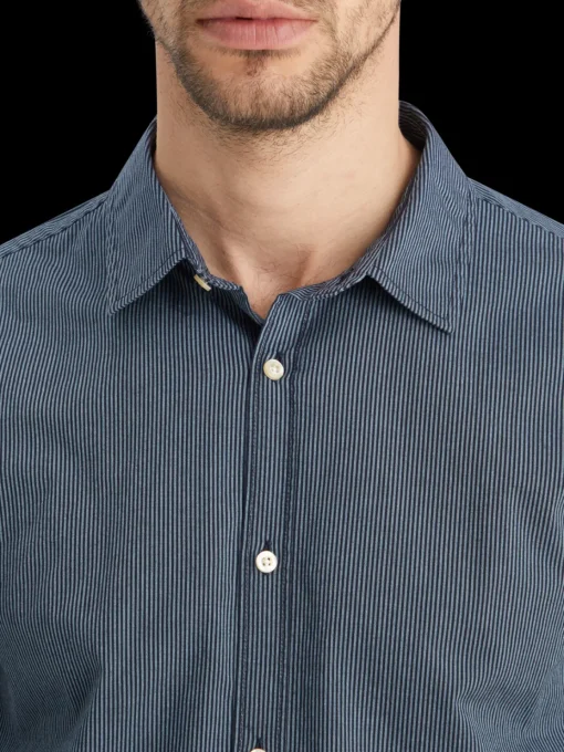 Essential poplin striped shirt