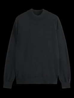 Essential Relaxed fit wool blend mock neck sweater