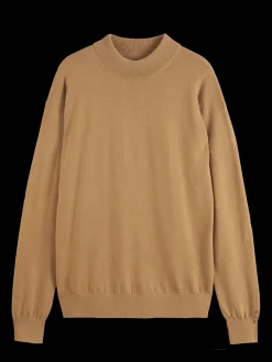 Essential Relaxed fit wool blend mock neck sweater
