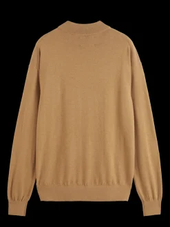 Essential Relaxed fit wool blend mock neck sweater