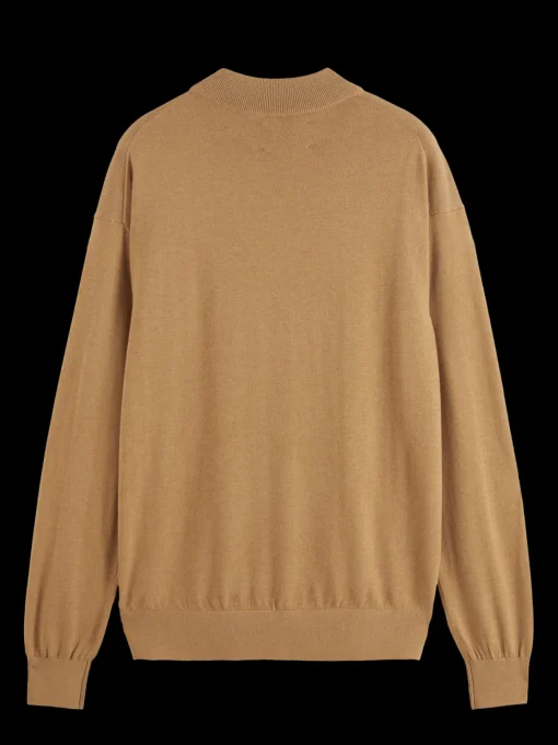 Essential Relaxed fit wool blend mock neck sweater