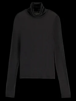Essential ROLL UP NECK LONG SLEEVE T-SHIRT