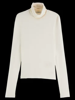 Essential ROLL UP NECK LONG SLEEVE T-SHIRT